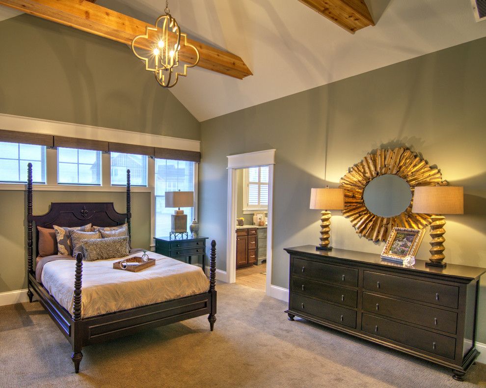 Westfield Lighting for a Transitional Bedroom with a Rare Gray and Craftsman 