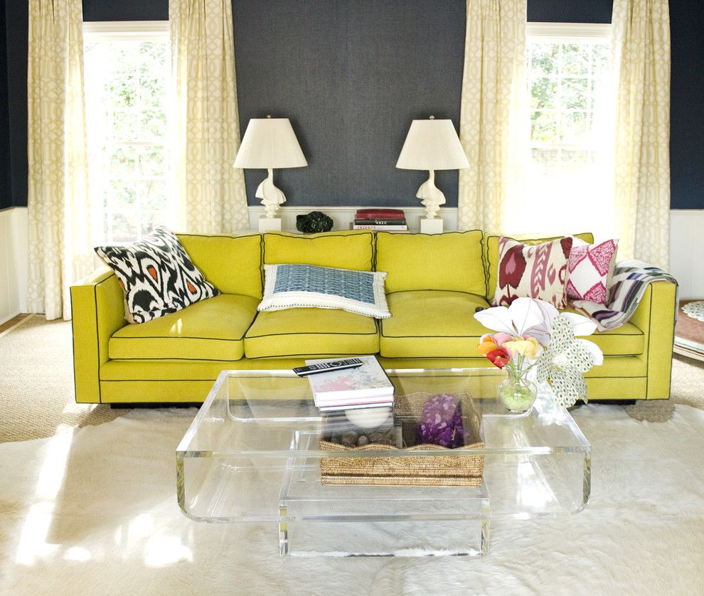 What Color is Chartreuse for a Eclectic Living Room with a Neon Colors and Eclectic Living Room by Charlesluck.com