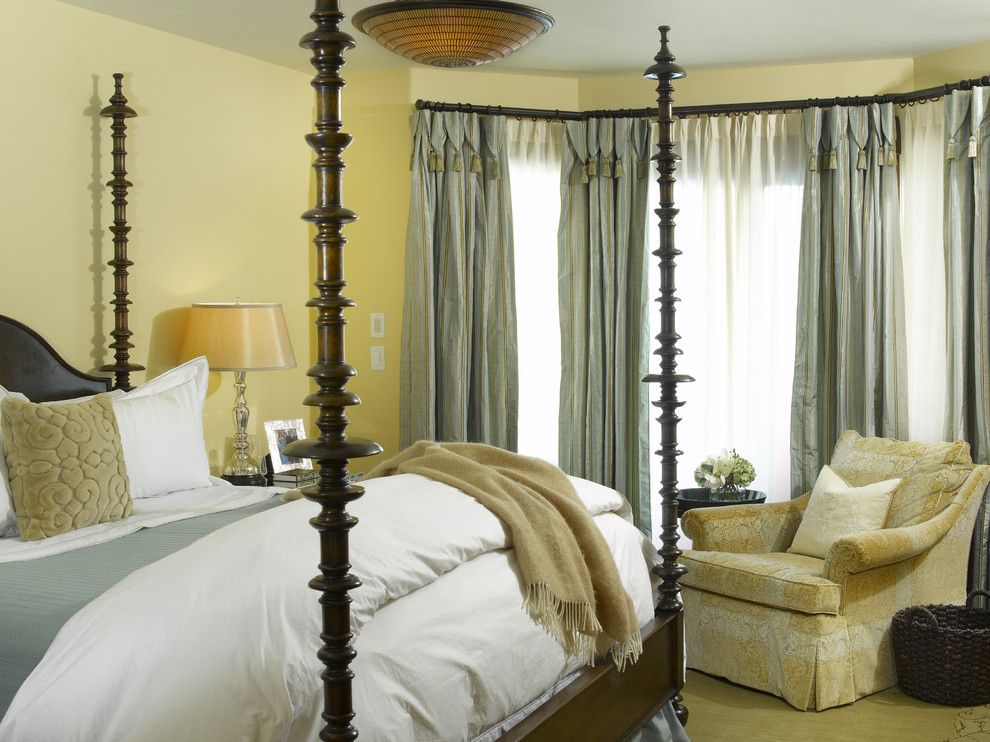 What Color is Chartreuse for a Traditional Bedroom with a Carved Wood and Vail Chalets by Slifer Designs