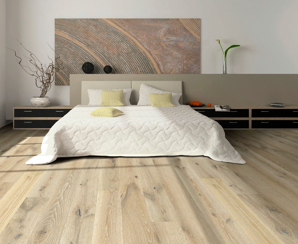 What is Engineered Hardwood for a Modern Bedroom with a Engineered Wood Flooring and Hallmark Floors Alta Vista Engineered Hardwood Floors. by Capjr Flooring & Design