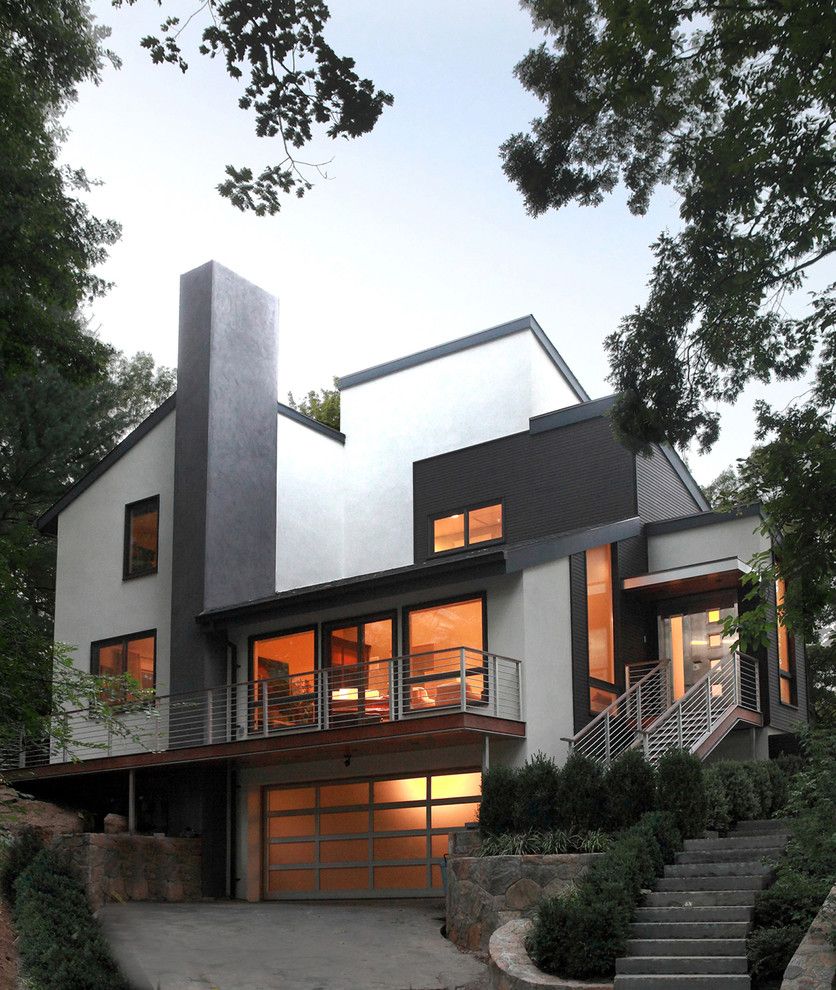 Wheeler Metals for a Contemporary Exterior with a Metal and Wheeler Residence by Saniee Architects, Llc