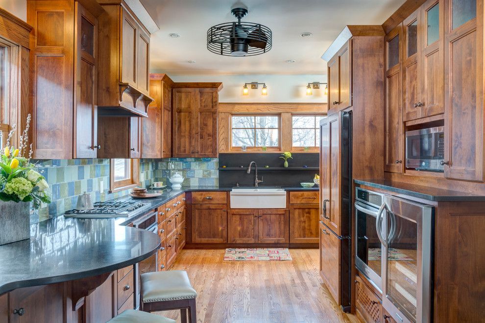 Whitehaus for a Craftsman Kitchen with a Farm Sink and Hyde Park Return to Prairie by Orion Design, Inc.