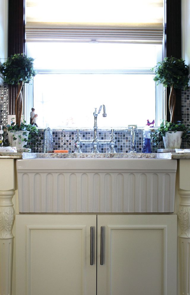 Whitehaus for a Traditional Kitchen with a Fireclay and Whitehaus Kitchen by Decor Island