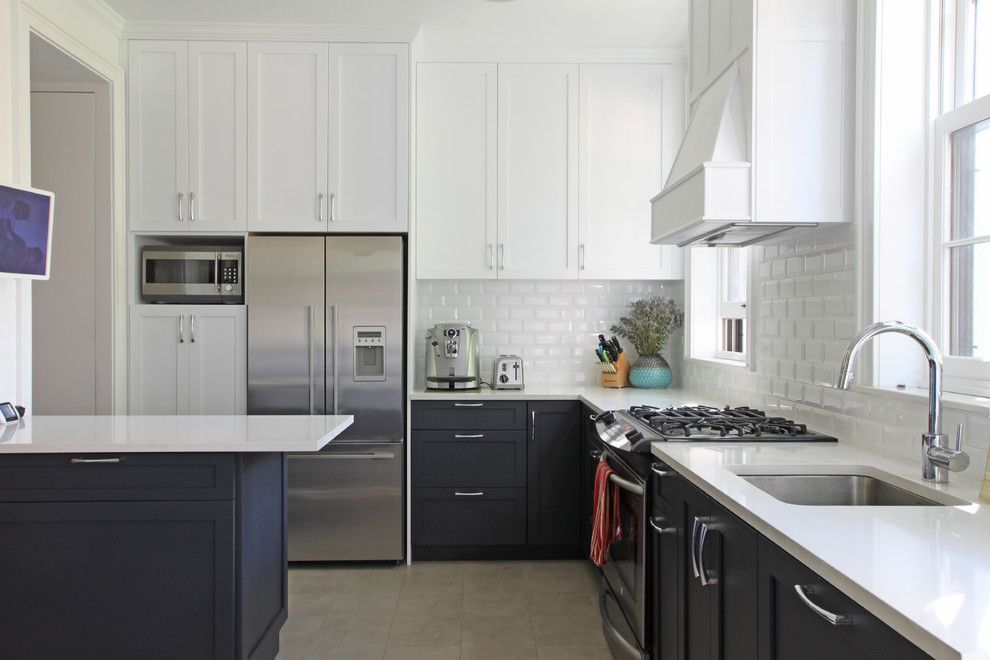 Whitfill Nursery for a Transitional Kitchen with a Carroll Gardens and Bergen Street Town House by Maletz Design