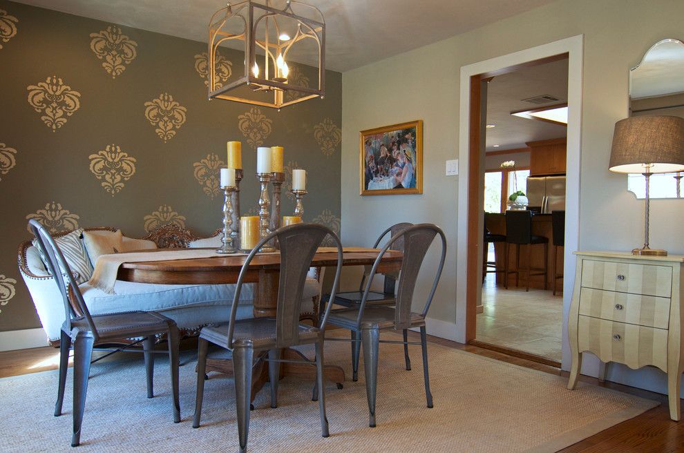 Wilcox Furniture for a Shabby Chic Style Dining Room with a Eclectic and Dallas, Tx: Jen & Reed Wilcox by Sarah Greenman