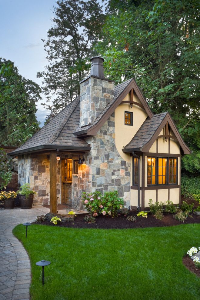 Wilson Parker Homes for a Traditional Exterior with a Cottage and the Rivendell Manor by Alan Mascord Design Associates Inc