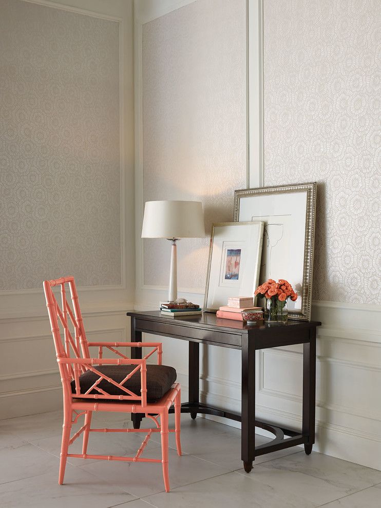 Woodbridge Furniture for a Traditional Bedroom with a Red Chair and Brighton Side Chair & Writing Desk by Woodbridge Furniture, Llc