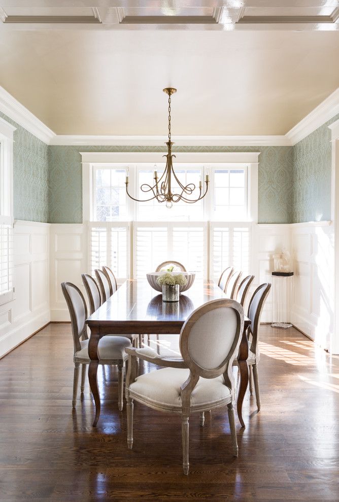 Woodbridge Furniture for a Traditional Dining Room with a Colorful and Bethesda Residence by Homegrown Decor, Llc