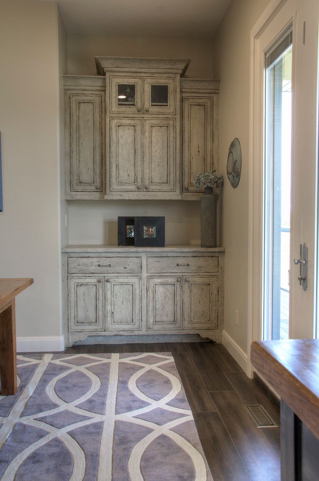 Woodland Cabinetry for a Transitional Spaces with a Cabinetry and Falcon Ridge Built in Cabinet by Woodland Cabinetry by Woodland Furniture