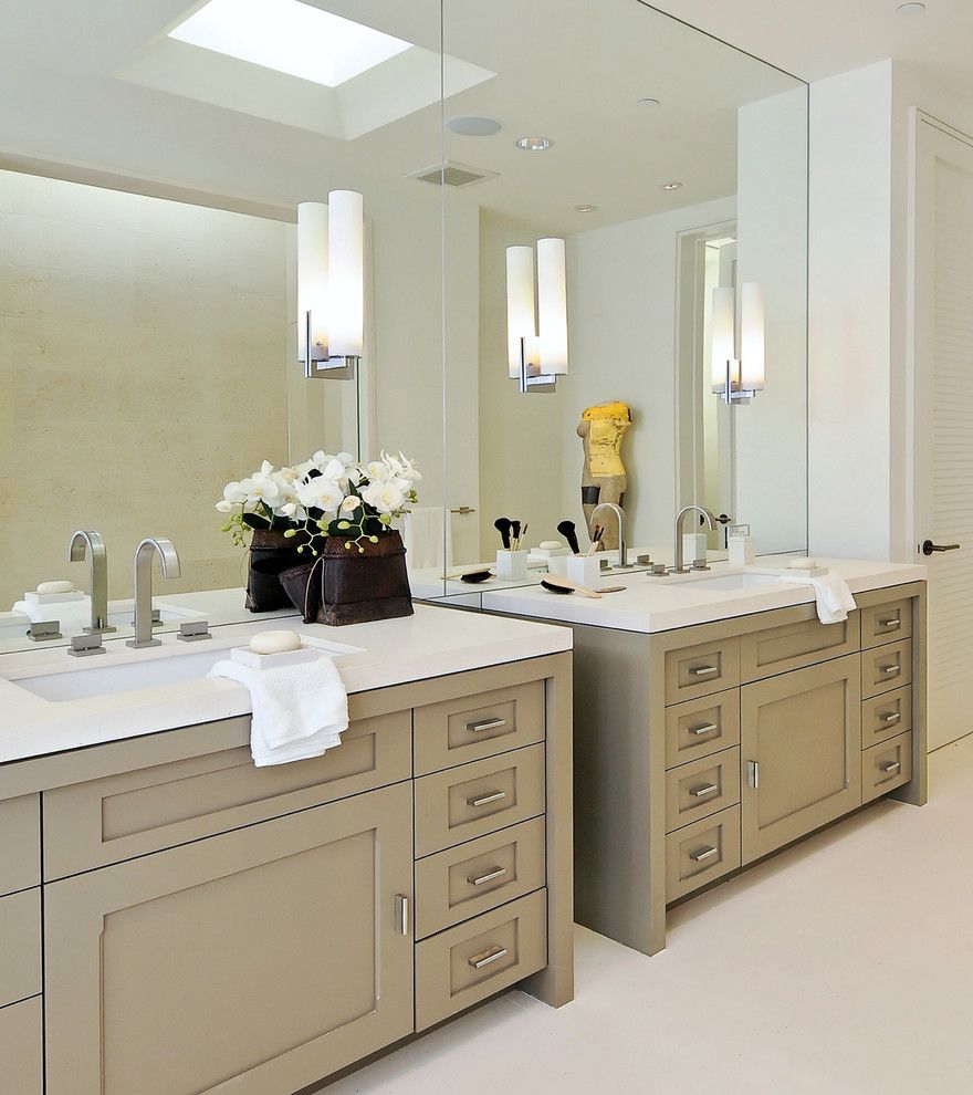 Ws Bath Collections for a Contemporary Bathroom with a White Counters and Walsh Project by Pacific Peninsula Group