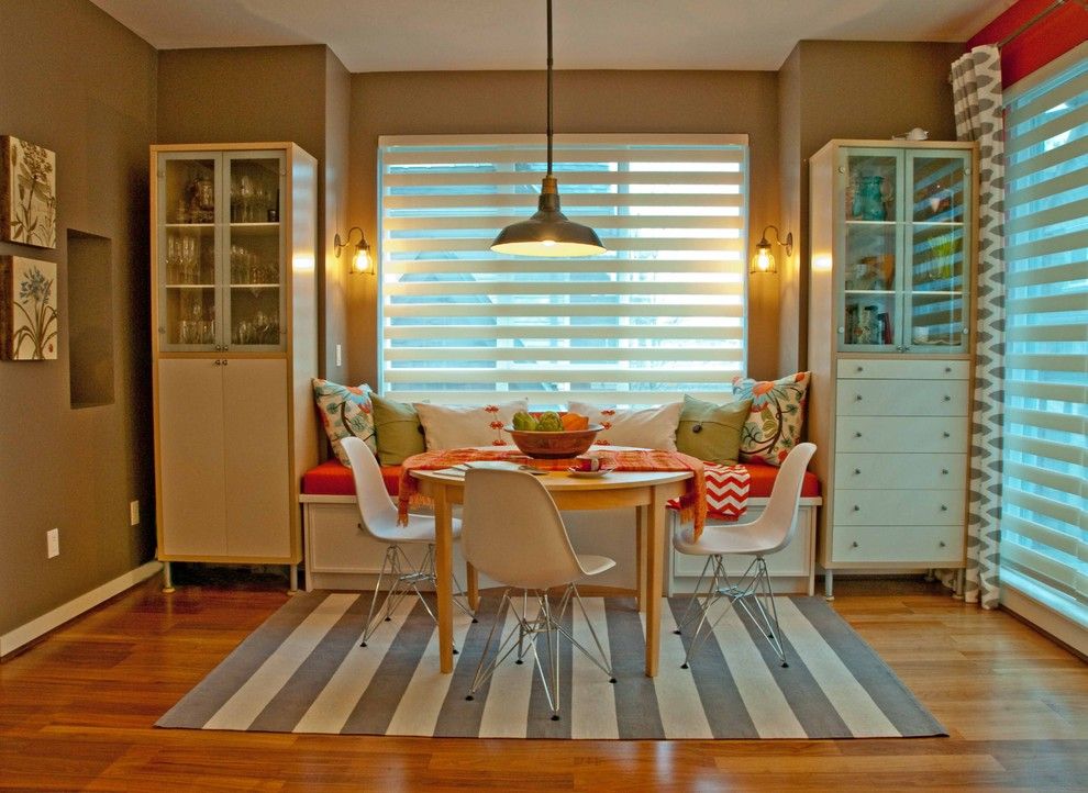 Www.tourfactory.com for a Eclectic Kitchen with a Gray and White Striped Rug and Jil Sonia Interiors, Surrey, Bc by Jil Sonia Interiors