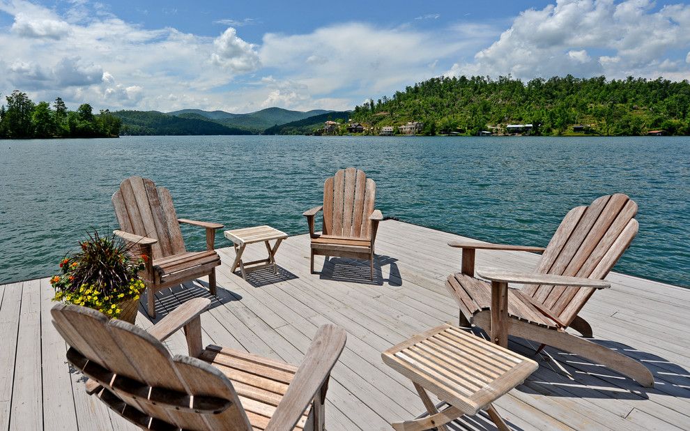 Ymca Town Lake for a Rustic Patio with a Clarkesville and Lake Burton Custom Homes by Envision Web