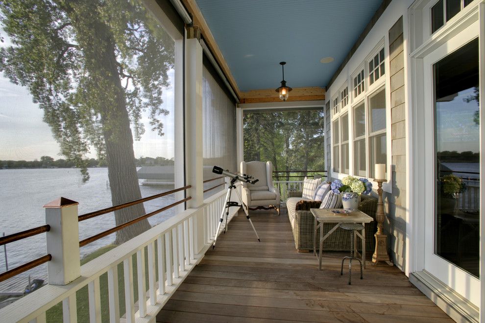 Ymca Town Lake for a Traditional Porch with a Gray Siding and Lounging at the Lake  Lake Minnetonka by Design Innovations