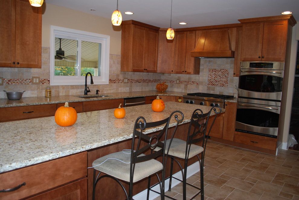 Yorktowne Cabinets for a Transitional Kitchen with a Kitchen Design and Langhorne Kitchen by Cmi Counter Tops