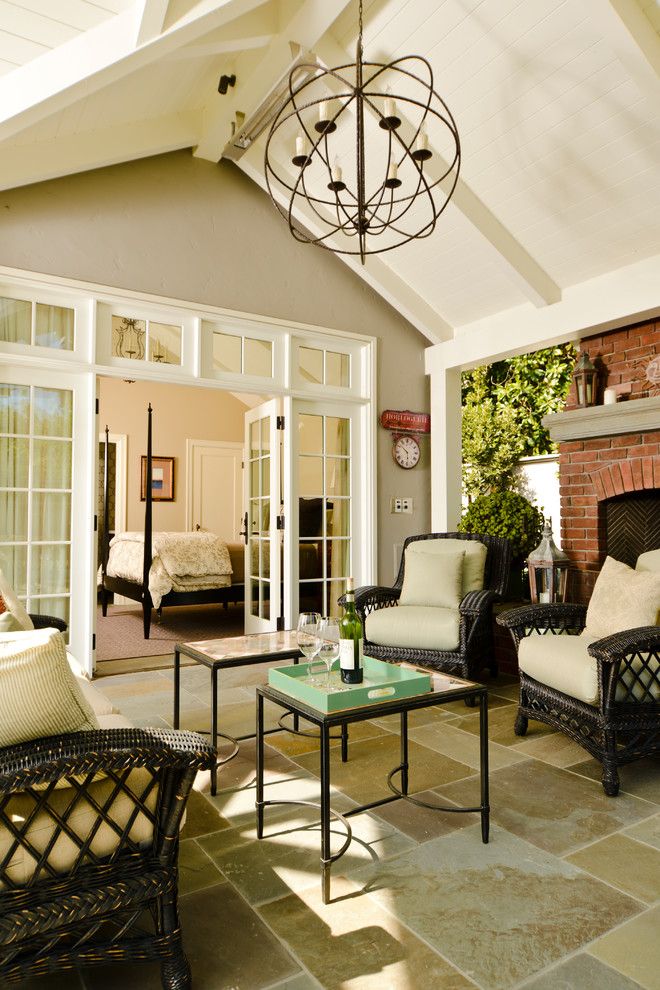 Yosemite Home Decor for a Craftsman Sunroom with a French Doors and Santa Rita Cottage by Fgy Architects