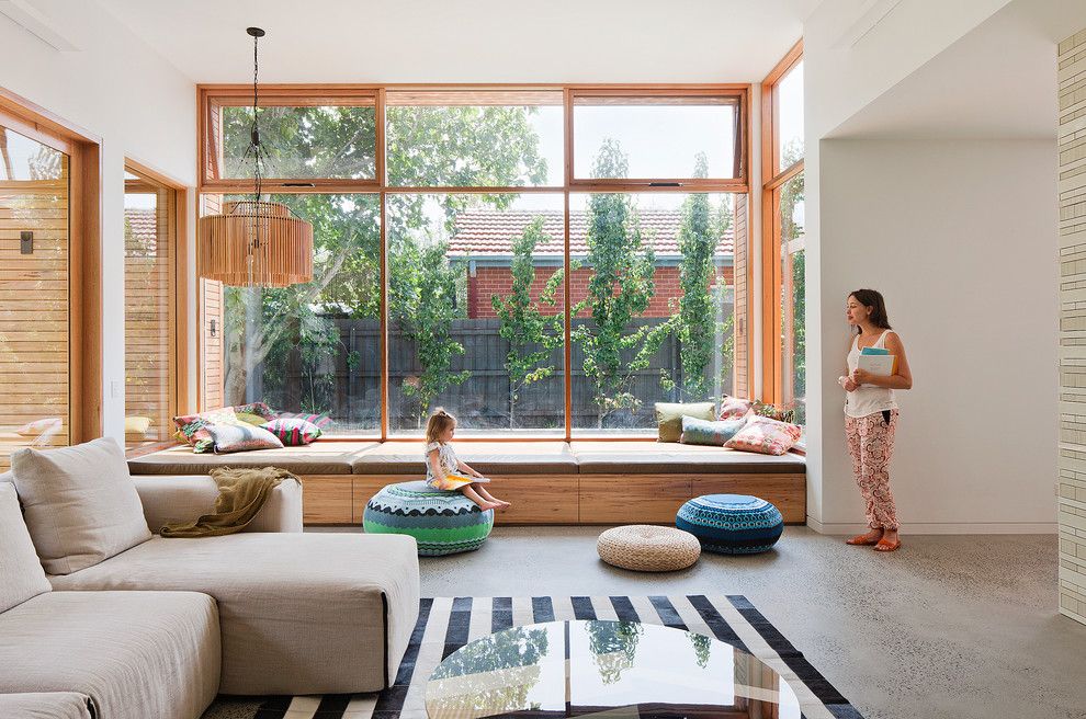 Youngs Furniture for a Contemporary Living Room with a Nsw Leather and Martin House by Bg Architecture