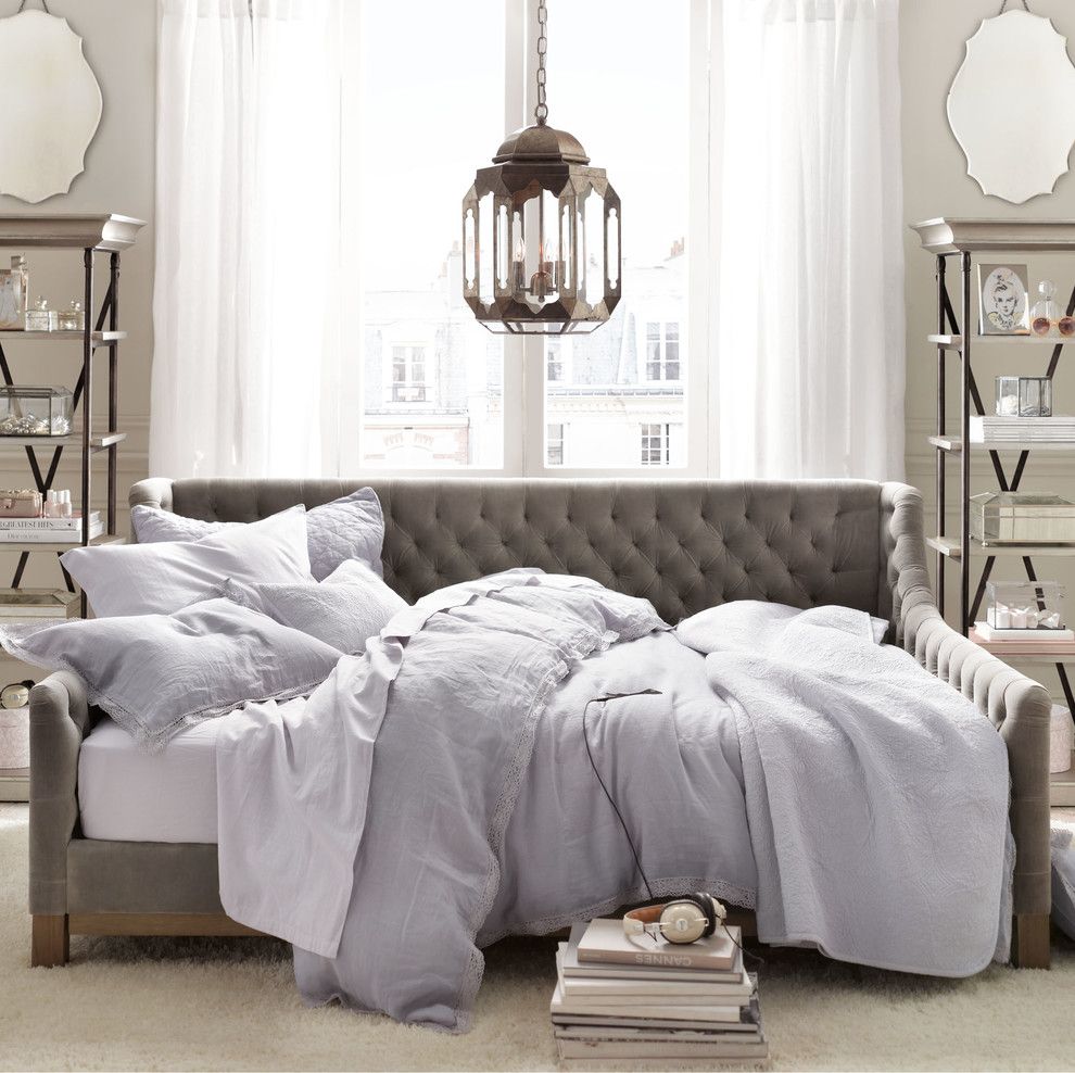 Ballard Hardware for a Traditional Bedroom with a Traditional and November by Restoration Hardware