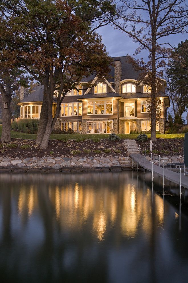 Bonney Lake Theater for a Traditional Exterior with a Stone Wall and Exterior Photos by Stonewood, Llc