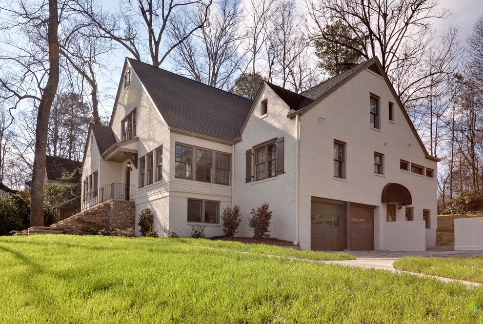 Boral Trim for a Traditional Exterior with a Front Door and Morningside Make Over by Blake Shaw Homes, Inc