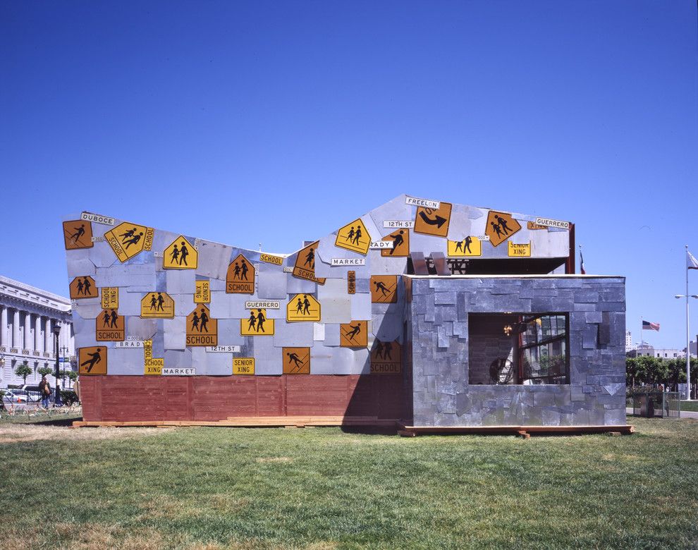 Capital Scrap Metal for a Industrial Exterior with a Salvaged and Scraphouse by Jensen Architects