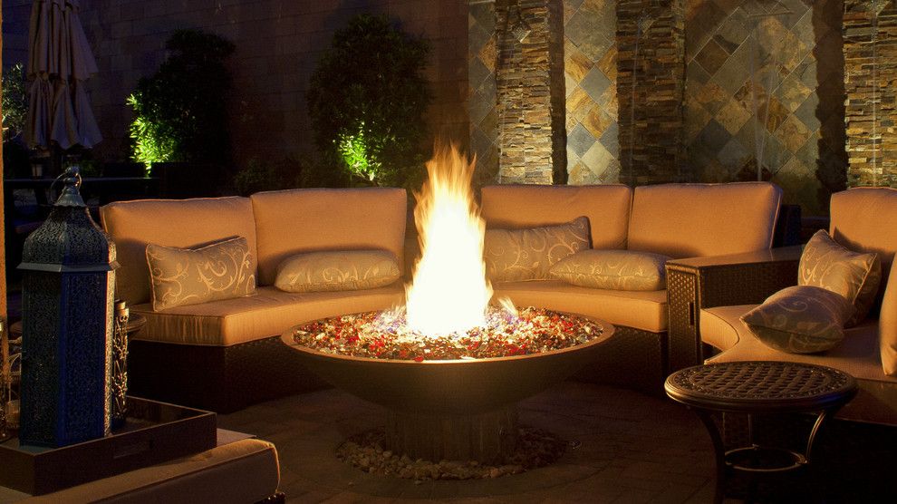 Chip and Dales for a Contemporary Landscape with a Indoor Outdoor Living and Fire Features by Chip N Dale's Custom Landscaping