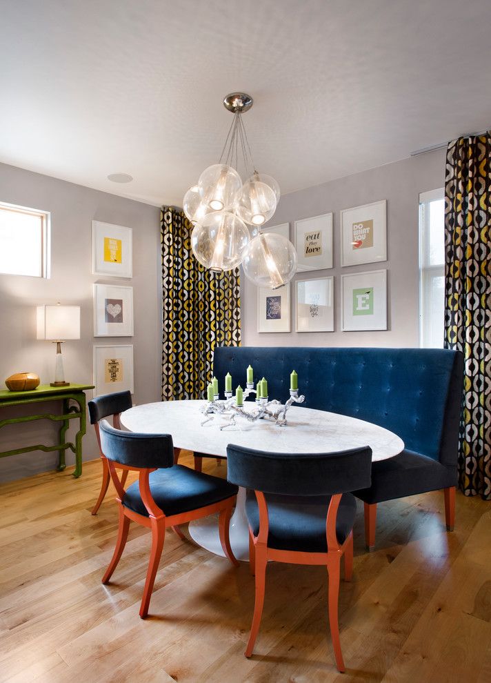 City Floral Denver for a Contemporary Dining Room with a Window Treatments and Lohi Private Residence by Andrea Schumacher Interiors