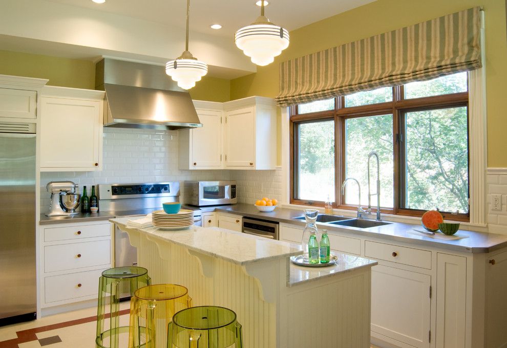 City Floral Denver for a Traditional Kitchen with a Pendant Light and Victorian Cottage by Hsearchitects