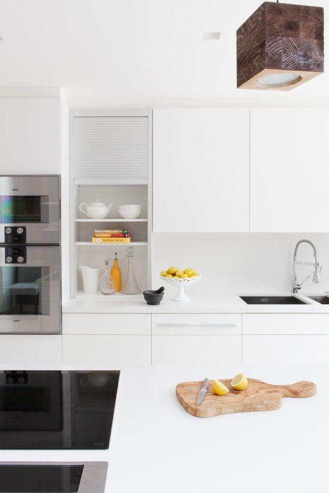 Clean Dishwasher Vinegar for a Contemporary Kitchen with a Kitchen and Chiswick, Family House by Amelia Carter Interiors