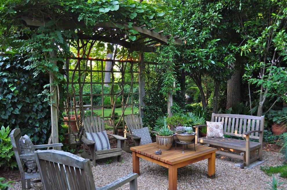 Cme Associates for a Traditional Patio with a Weathered Wood and Bruce's Garden by Bruce Clodfelter and Associates