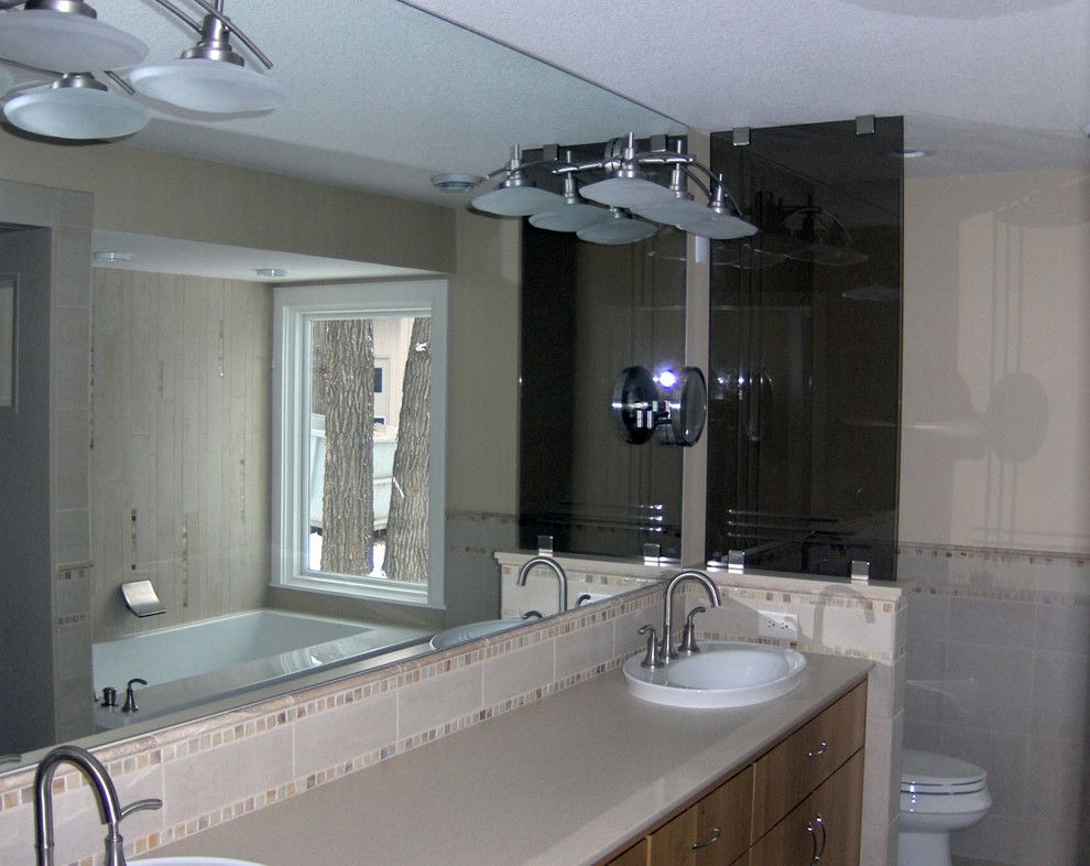 Conaway Homes for a Contemporary Spaces with a Frameless and Conaway Home Guest Bath by Ford Metro Inc