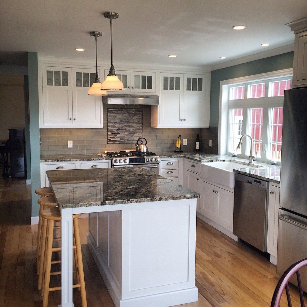 E Plans for a Traditional Kitchen with a Kitchen Storage and Let the Sun Shine in by Columbia Cabinets