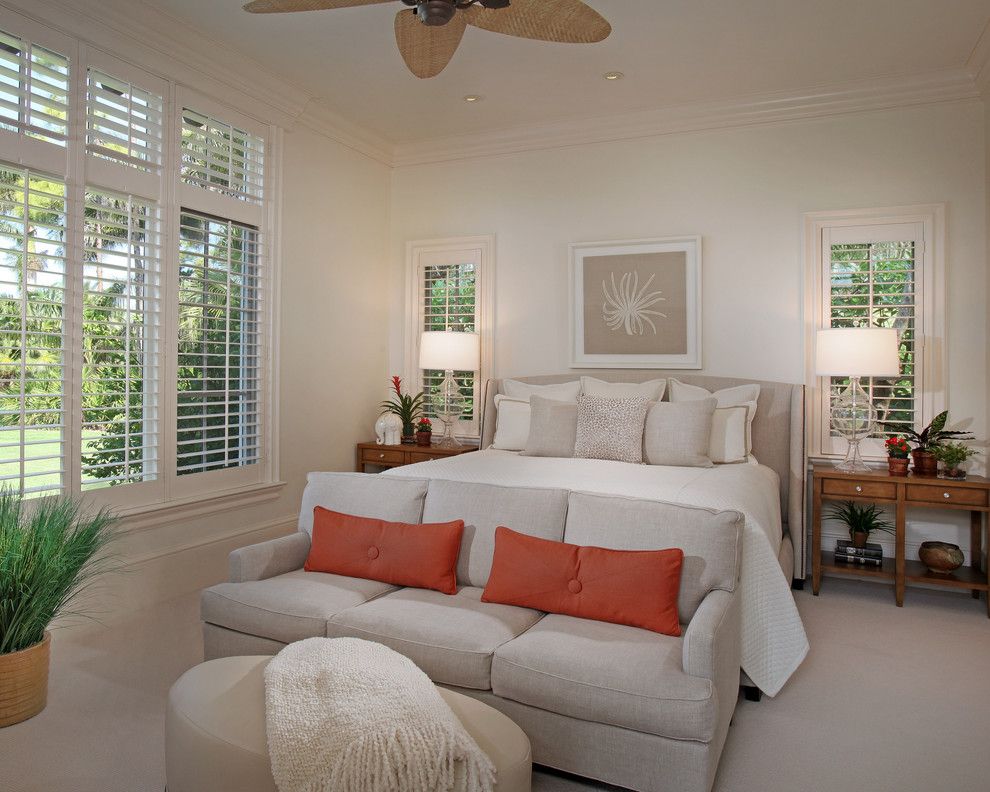 Eden Crest Vacation Rentals for a Tropical Bedroom with a Crown Molding and Florida Vacation Home  Master Bedroom by Rlh Studio