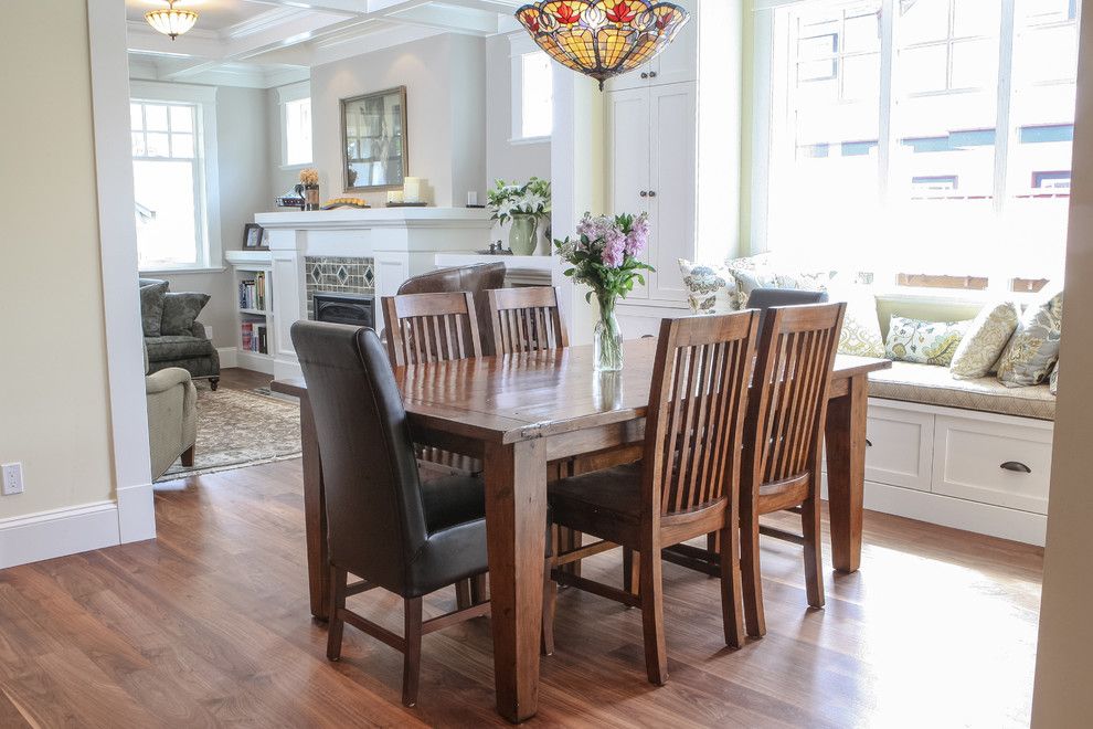 Enmark for a Craftsman Dining Room with a Craftsman and Fairfield Residence by Enmark Construction Ltd