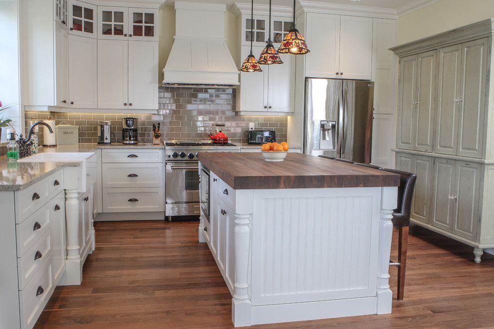 Enmark for a Craftsman Kitchen with a Craftsman and Fairfield Residence by Enmark Construction Ltd