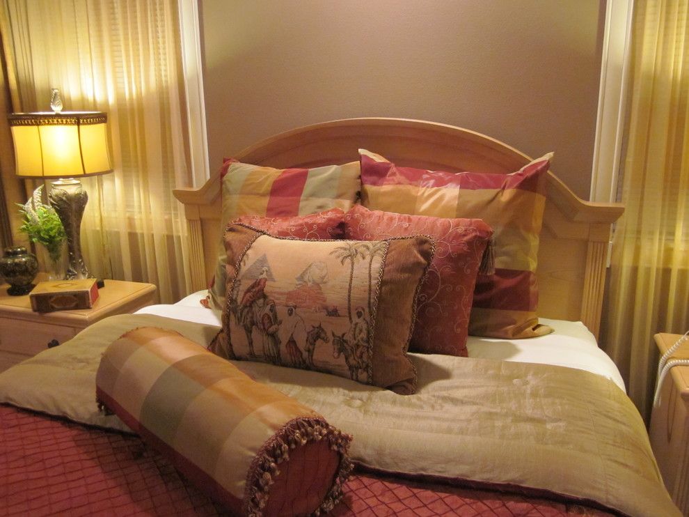 Ennis Furniture for a Traditional Bedroom with a Blonde Wood and Traditional Home by Kathy Boles Ennis Fine Furniture