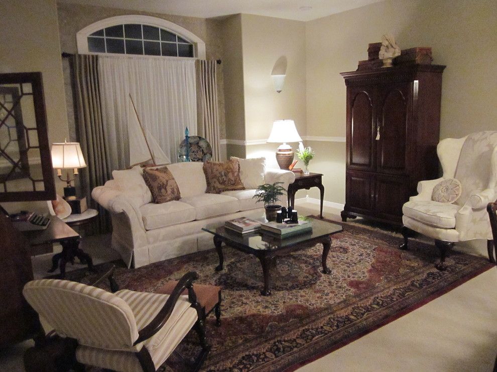 Ennis Furniture for a Traditional Spaces with a Dam and Traditional Living Room by Kathy Boles Ennis Fine Furniture