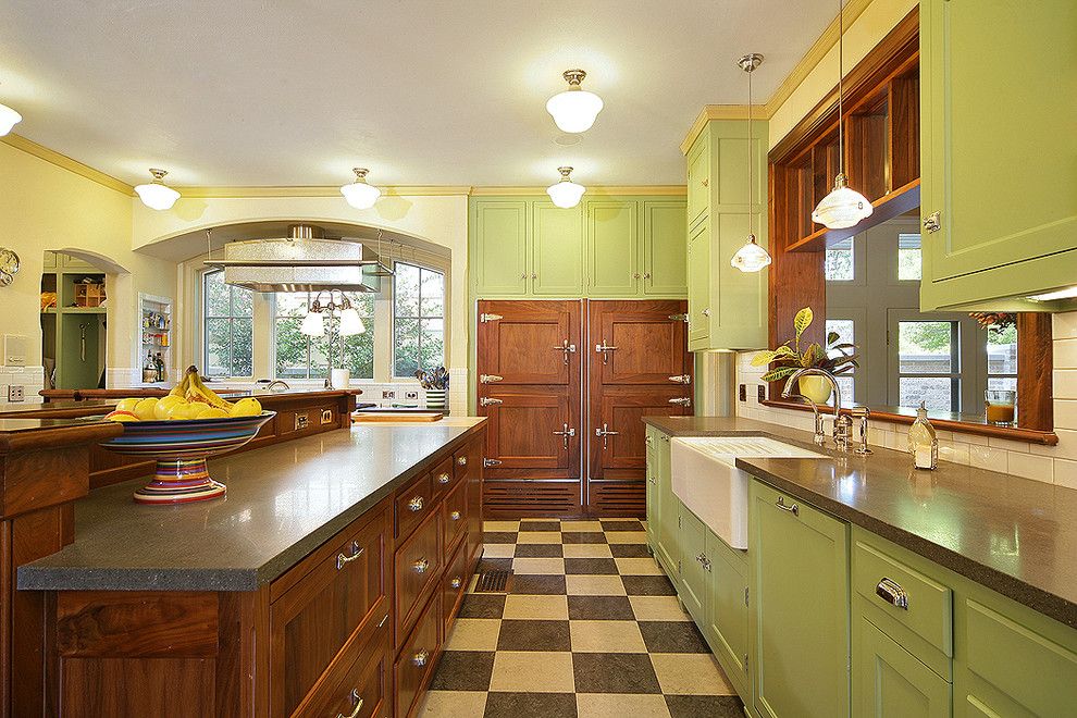 Forbo Flooring for a Traditional Kitchen with a Spanish Colonial and Princeton House by Domiteaux + Baggett Architects, Pllc