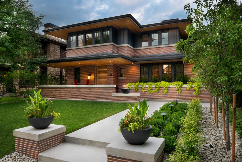 Frank Lloyd Wright Oak Park for a Craftsman Exterior with a Sleek and Wash Park Residence by Company Kd, Llc.