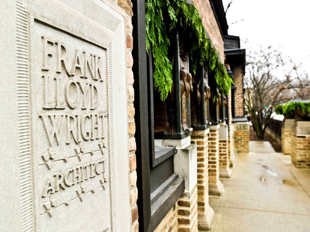 Frank Lloyd Wright Oak Park for a Traditional Exterior with a Frank Lloyd Wright and Frank Lloyd Wright Home & Studio by Cynthia Lynn Photography