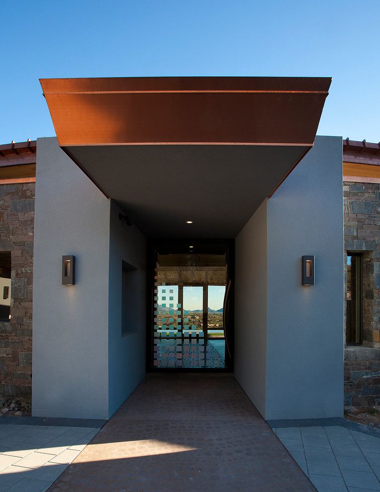 Frank Lloyd Wright Phoenix for a Contemporary Entry with a Paved Patio and Contemporary Residential by Phx Architecture