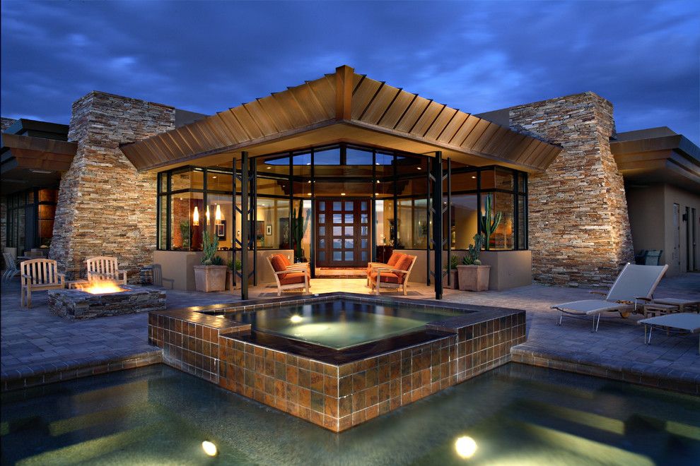 Frank Lloyd Wright Phoenix for a Contemporary Pool with a Contemporary and Contemporary Residential by Phx Architecture