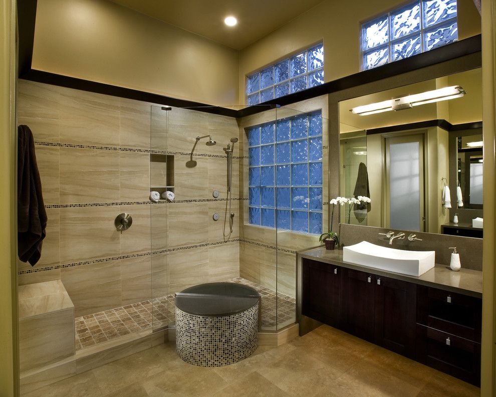 Frank Lloyd Wright Phoenix for a Modern Bathroom with a Contemporary Bathroom and Mi Master Bathroom by Beautiful Remodel