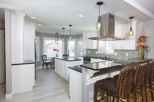 Furniture Mart Sioux Falls for a Transitional Kitchen with a Entertaining and Kitchen Remodel in East Sioux Falls, South Dakota by Today's Starmark Custom Cabinetry & Furniture