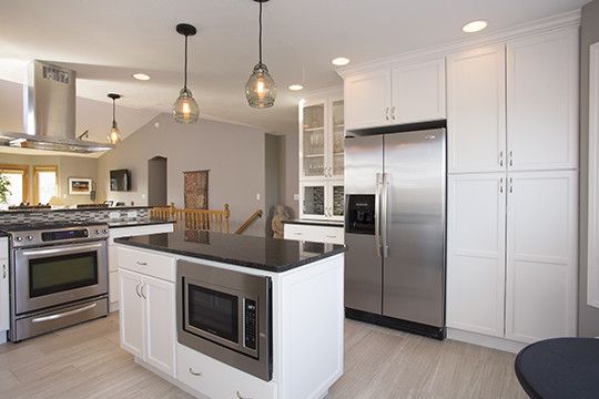 Furniture Mart Sioux Falls for a Transitional Kitchen with a White Kitchen and Kitchen Remodel in East Sioux Falls, South Dakota by Today's Starmark Custom Cabinetry & Furniture