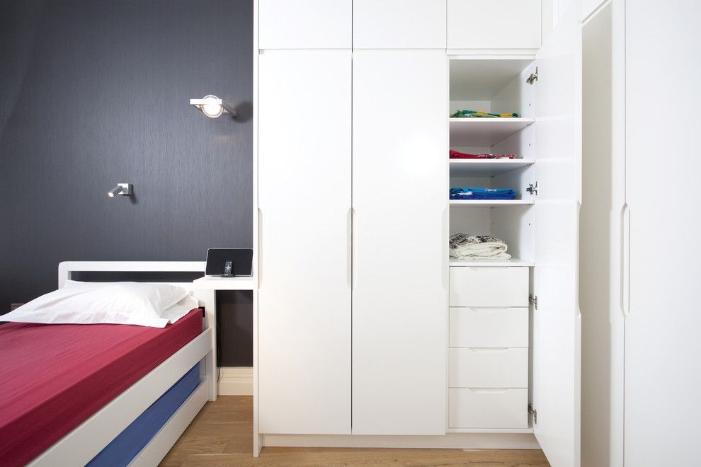 Harveys Furniture for a Contemporary Kids with a Funky Teen Bedroom and Wapping E1w: Stylish Wharf Flat by Increation