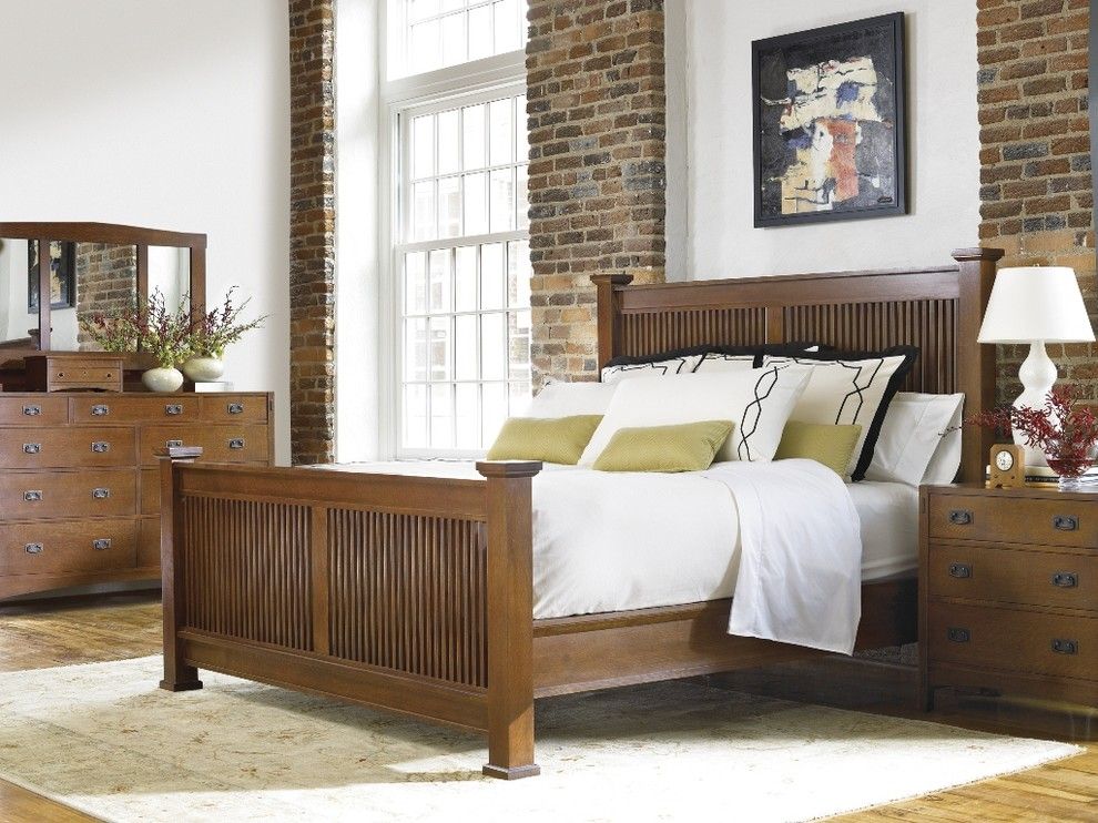 Harveys Furniture for a Craftsman Bedroom with a Arts Crafts and Arts & Crafts Bedrom by Stickley Furniture