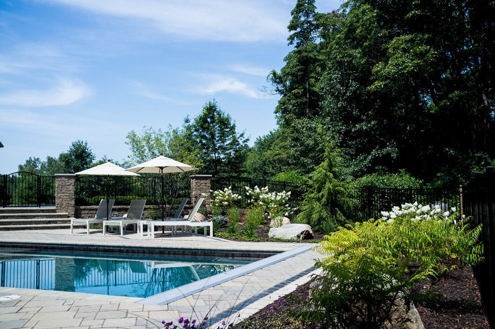 Haworth Holland Mi for a Traditional Pool with a Vanishing Edge Pools and Holland Residence by Meadowgreen Group