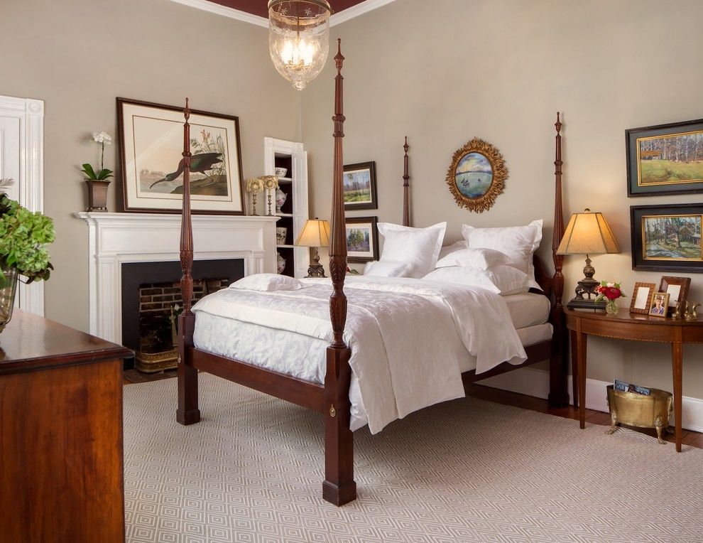 Helm Paint for a Traditional Bedroom with a Plein Air and Classic Bedroom Design by Karen Helme by Daniel Jackson Photo