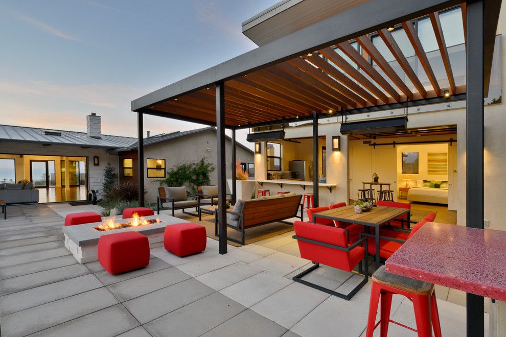 How to Build a Paver Patio for a Contemporary Patio with a Outdoor Dining and Muirlands Modern by Hauck Architecture