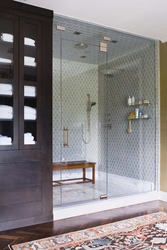 How to Unclog a Shower Drain for a Traditional Bathroom with a Wardrobe and Home of the Year by Andrea Schumacher Interiors